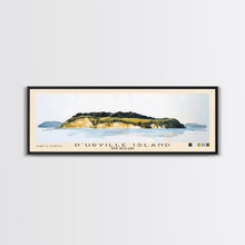Load image into Gallery viewer, D’Urville Island, New Zealand Watercolor Beach Print, Vacation Gift, New Zealand Wall Art, Framed Canvas Print, Framed Beach Painting
