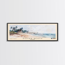 Load image into Gallery viewer, Dover Beach, Barbados Watercolor Beach Print, Vacation Gift, Barbados Wall Art, Framed Canvas Print, Framed Beach Painting
