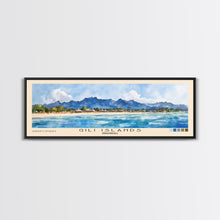 Load image into Gallery viewer, Gili Islands, Indonesia Watercolor Beach Print, Vacation Gift, Indonesia Wall Art, Beach Painting, Beach Decor, Beach Painting
