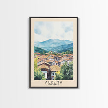 Carregar imagem no visualizador da galeria, Albena, Bulgaria Watercolor Beach Print, Vacation Gift, Bulgaria Wall Art, Framed Canvas Print, Framed Beach Painting
