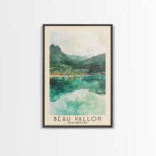Load image into Gallery viewer, Beau Vallon, Seychelles Watercolor Beach Print, Vacation Gift, Seychelles Wall Art, Beach Painting, Beach Decor, Beach Painting
