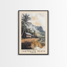 Carregar imagem no visualizador da galeria, Champagne Beach, Vanuatu Watercolor Print, Vacation Gift, Vanuatu Wall Art, Beach Painting, Beach Decor, Beach Or Lakehouse Art
