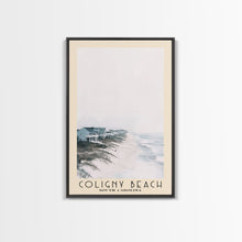 Load image into Gallery viewer, Coligny Beach, South Carolina Watercolor Print, Vacation Gift, South Carolina Wall Art, Beach Painting, Beach Decor, Large Wall Art, Wood Frame Art
