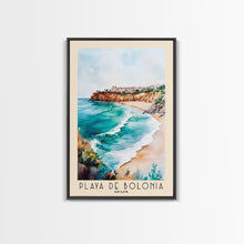 Cargar imagen en el visor de la galería, Playa de Bolonia, Spain Watercolor Beach Print, Vacation Gift, Spain Wall Art, Beach Painting, Beach Decor, Beach Painting
