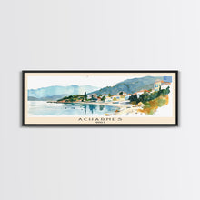 Carregar imagem no visualizador da galeria, Acharnes Greece Travel Print Wall Art, Panoramic City Art, Travel Art, Wall Decor, Vacation Gift, Framed Canvas Print Or Metal Art
