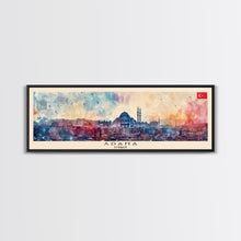 Carregar imagem no visualizador da galeria, Adana Turkey  Travel Art, City Art, Framed Canvas Print or Metal Wall Art, Europe Travel Poster, Panoramic Wall Art, Extra Wide Wall Art
