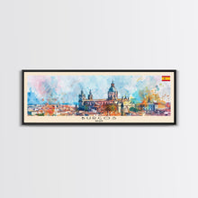 Carregar imagem no visualizador da galeria, Burgos Spain Wall Art, Panoramic Travel Poster, Panoramic Framed Canvas Print, City Wall Art, Wall Hanging Home Decor, Travel Art
