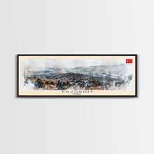 Load image into Gallery viewer, Erzurum Turkey Travel Print Wall Art, Panoramic City Art, Travel Art, Wall Decor, Vacation Gift, Framed Canvas Print Or Metal Art
