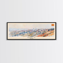 Load image into Gallery viewer, Gaziantep Turkey Wall Art, Panoramic Travel Poster, Panoramic Framed Canvas Print, City Wall Art, Wall Hanging Home Decor, Travel Art

