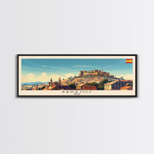 Carregar imagem no visualizador da galeria, Badajoz Spain Wall Art, Panoramic Travel Poster, Panoramic Framed Canvas Print, City Wall Art, Wall Hanging Home Decor, Travel Art
