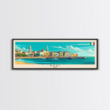 Load image into Gallery viewer, Bari Italy Travel Art, City Art, Framed Canvas Print or Metal Wall Art, Europe Travel Poster, Panoramic Wall Art, Extra Wide Wall Art
