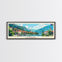 Cargar imagen en el visor de la galería, Cazin Bosnia Travel Art, City Art, Framed Canvas Print or Metal Wall Art, Europe Travel Poster, Panoramic Wall Art, Extra Wide Wall Art
