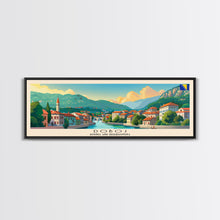 Load image into Gallery viewer, Doboj Bosnia Travel Print Wall Art, Panoramic City Art, Travel Art, Wall Decor, Vacation Gift, Framed Canvas Print Or Metal Art
