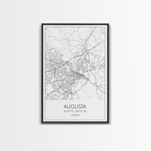 Carregar imagem no visualizador da galeria, Augusta Street Map, Georgia Map, City Map Art, Dorm Wall Art, Adventure Wall Art, Minimalist Art, Wall Art, Canvas Print, Canvas Wall Art
