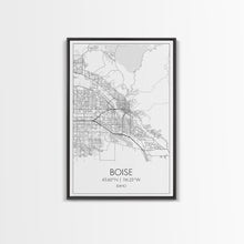 Load image into Gallery viewer, Boise Street Map, Idaho Map, City Map Art, Modern Wall Art, Wall Art, Canvas Print, Canvas Wall Art, Home Décor Wall Art, Travel Print
