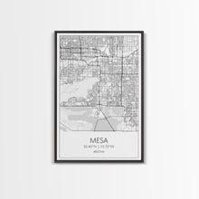 Load image into Gallery viewer, Mesa Street Map, Arizona Map, City Map Art, Modern Art, Wall Art, Canvas Print, Travel Wall Print, Bedroom Wall Art, Gift For Women
