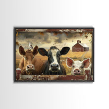 Carregar imagem no visualizador da galeria, Cute Farmhouse Animal Print, Window Art, Wall Art, Home Decor, Wall Decor, Cute Farmhouse Kitsch Living Room Art
