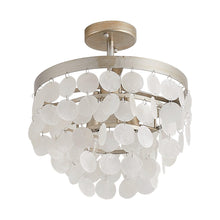 Cargar imagen en el visor de la galería, 2-Light Shell LED Semi Flush Mount Ceiling Light
