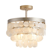 Cargar imagen en el visor de la galería, 2-Light Shell LED Semi Flush Mount Ceiling Light
