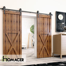 Load image into Gallery viewer, Non-Bypass Sliding Barn Door Hardware Kit - Arrow Design Roller
