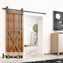 Load image into Gallery viewer, Non-Bypass Sliding Barn Door Hardware Kit - Arrow Design Roller
