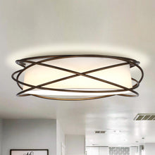 Cargar imagen en el visor de la galería, 20&quot; Modern Brown LED Flush Mount Ceiling Light
