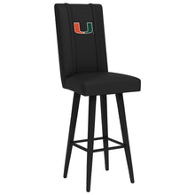 Load image into Gallery viewer, Swivel Bar Stool 2000 with Miami Hurricanes Logo
