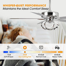 Carregar imagem no visualizador da galeria, 52&quot; Zelda Modern DC Motor Downrod Mount Reversible Ceiling Fan with Lighting and Remote Control
