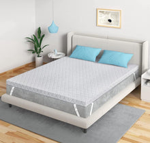 Load image into Gallery viewer, Sleepmax 3 Inch Firm Mattress Topper King Size- Firm to Extra Firm Memory Foam Bed Topper - Relieve Back Pain - High Density Foam Mattress Pad with Sk
