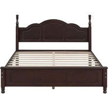 Carregar imagem no visualizador da galeria, 3-Pieces Bedroom Sets,Queen Size Wood Platform Bed and Two Nightstands-Dark Walnut
