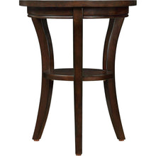 Carregar imagem no visualizador da galeria, 16&quot; Wood Round End Table, Side Table w/Open Shelf, Small Sofa Side Table for Small Space, Multipurpose Accent Table for Bedroom Living Room Home Nightstand (Espresso)
