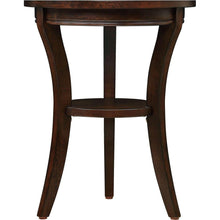 Carregar imagem no visualizador da galeria, 16&quot; Wood Round End Table, Side Table w/Open Shelf, Small Sofa Side Table for Small Space, Multipurpose Accent Table for Bedroom Living Room Home Nightstand (Espresso)
