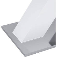 Load image into Gallery viewer, Modern Square Dining Table, Stretchable, White Table Top+MDF X-Shape Table Leg with Metal Base
