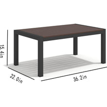 Carregar imagem no visualizador da galeria, Aluminum Modern 4 Piece Sofa Seating Group For Patio Garden Outdoor
