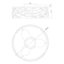 Load image into Gallery viewer, 21&quot; Ahmedabad Industrial DC Motor Flush Mount Reversible Ceiling Fan with LED Lighting and Remote Control
