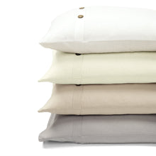 Carregar imagem no visualizador da galeria, Belgian Flax Linen Rich Cotton Blend Duvet Cover 3 Piece Set
