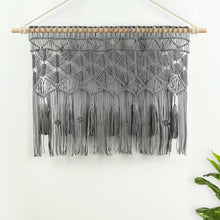 Load image into Gallery viewer, Boho Macrame Tassel Cotton Valance
