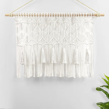 Load image into Gallery viewer, Boho Macrame Tassel Cotton Valance
