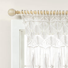 Load image into Gallery viewer, Boho Macrame Tassel Cotton Valance
