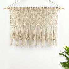 Load image into Gallery viewer, Boho Macrame Tassel Cotton Valance
