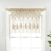 Load image into Gallery viewer, Boho Macrame Tassel Cotton Valance
