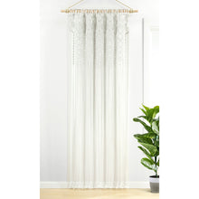 Load image into Gallery viewer, Boho Macrame Textured Indoor/Outdoor Window Curtain
