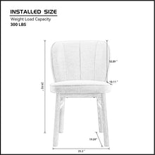 Load image into Gallery viewer, 1 PC Wooden Frame Upholstered Shell Dining Chair,Modern Armless Chairs Comfor Kitchen Chairs for Living Room,Restaurant
