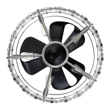 Load image into Gallery viewer, 23&quot; Modern DC Motor Downrod Mount Reversible Fandelier Ceiling Fan with Lighting and Remote Control
