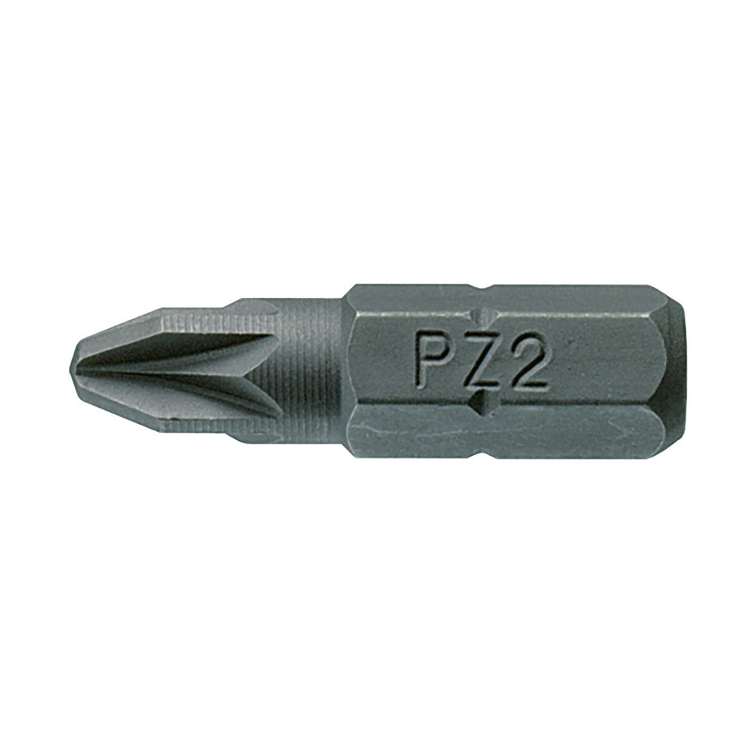 Pozi PZ Bits 25mm & 50mm long in packets of 10 Pieces