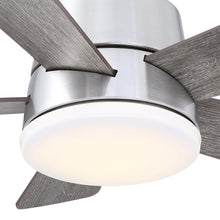 Cargar imagen en el visor de la galería, 24&quot; Farmhouse Flush Mount Reversible Iron Ceiling Fan with Lighting and Remote Control
