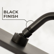 Carregar imagem no visualizador da galeria, 10.5 in. S-Shaped Stainless Steel Shower Head Extension Arm (Black Finish)
