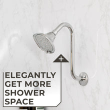 Carregar imagem no visualizador da galeria, 10.5 in. S-Shaped Stainless Steel Shower Head Extension Arm (Chrome Finish)
