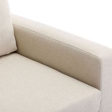Carregar imagem no visualizador da galeria, 2 Seat Module Sectional Sofa Couch With 1 Ottoman for living room,Seat Cushion and Back Cushion Non-Removable and Non-Washable,Cream
