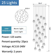 Load image into Gallery viewer, Vernazza | Creative Staircase Crystal Chandelier
